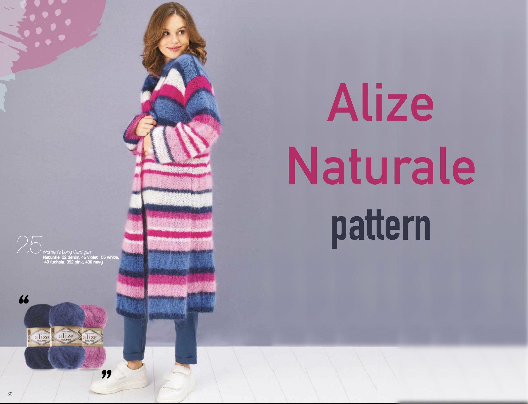 Naisten Pikk Kardigan Muster