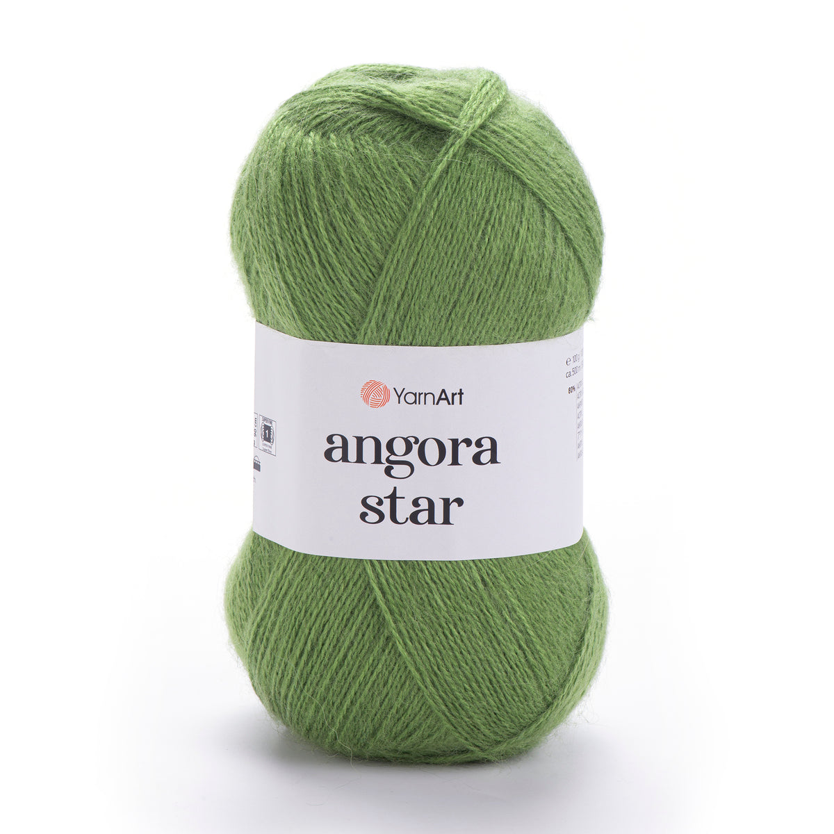 YarnArt Angora Star 098 Mossgrön – luftigt akryl- och ullgarn