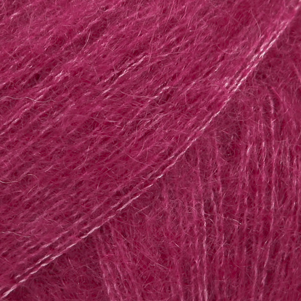 DROPS Kid-Silk 17 Tamsiai rožinė – moherio ir šilko siūlai