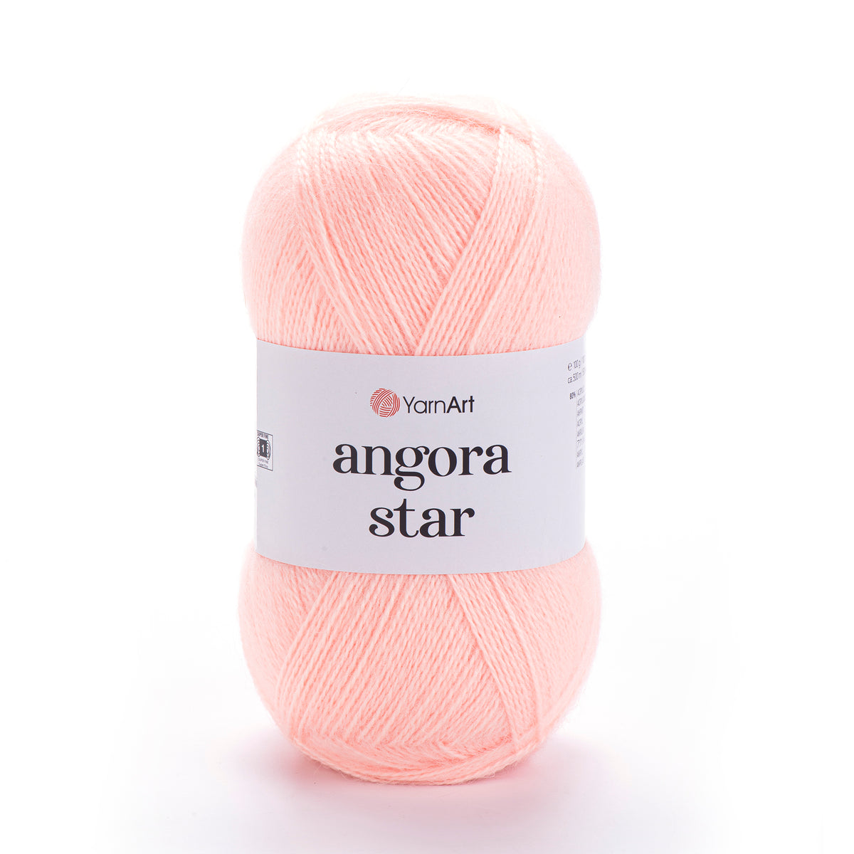 YarnArt Angora Star 204 Puderrosa – luftigt akryl- och ullgarn