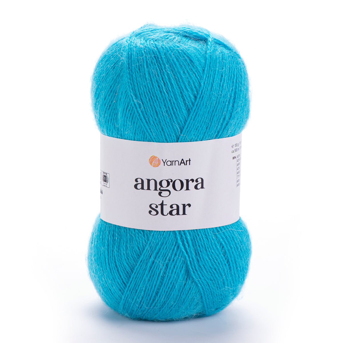 YarnArt Angora Star 235 Azurblå – luftigt akryl- och ullgarn
