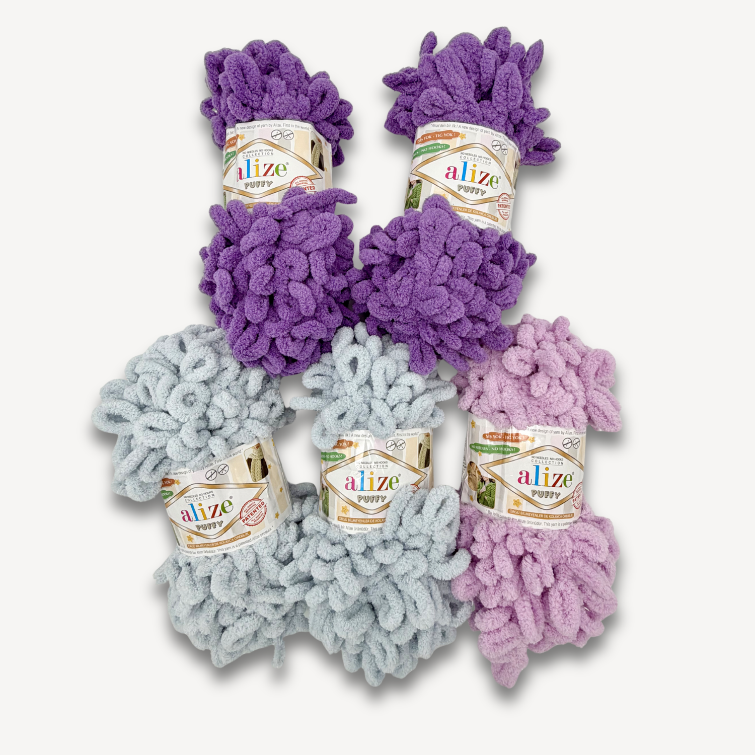 Набор пряжи Alize Puffy (5 шт.)