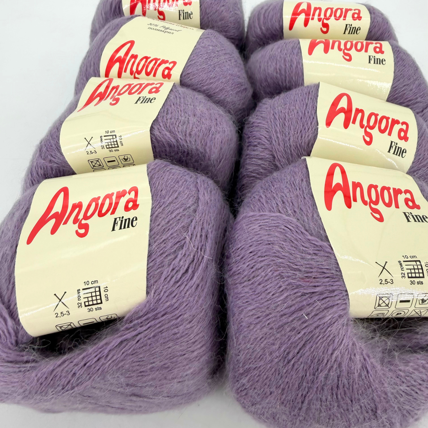 Angora Fine-paket – Lila (7 nystan)