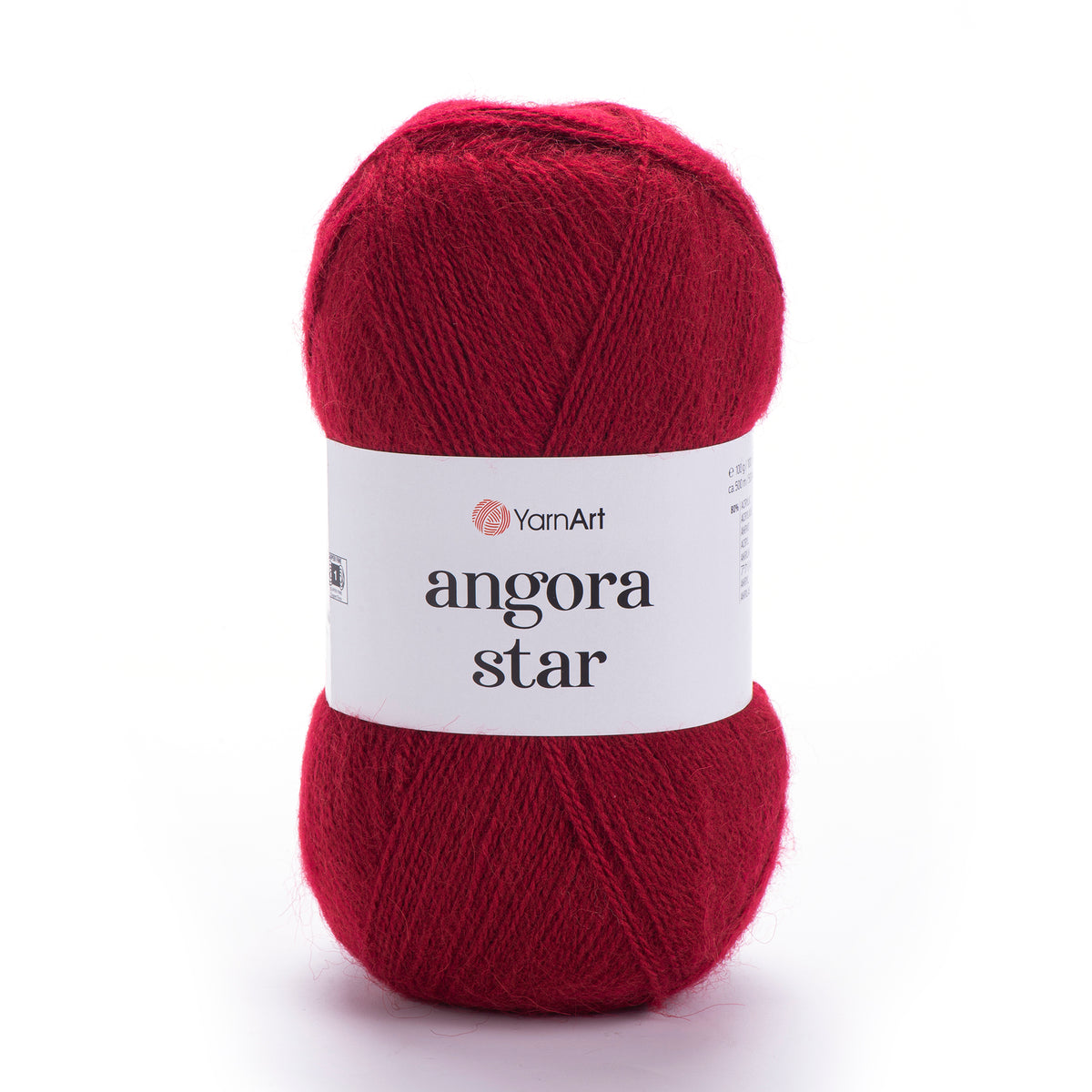 YarnArt Angora Star 3024 Burgunder – luftigt akryl- och ullgarn