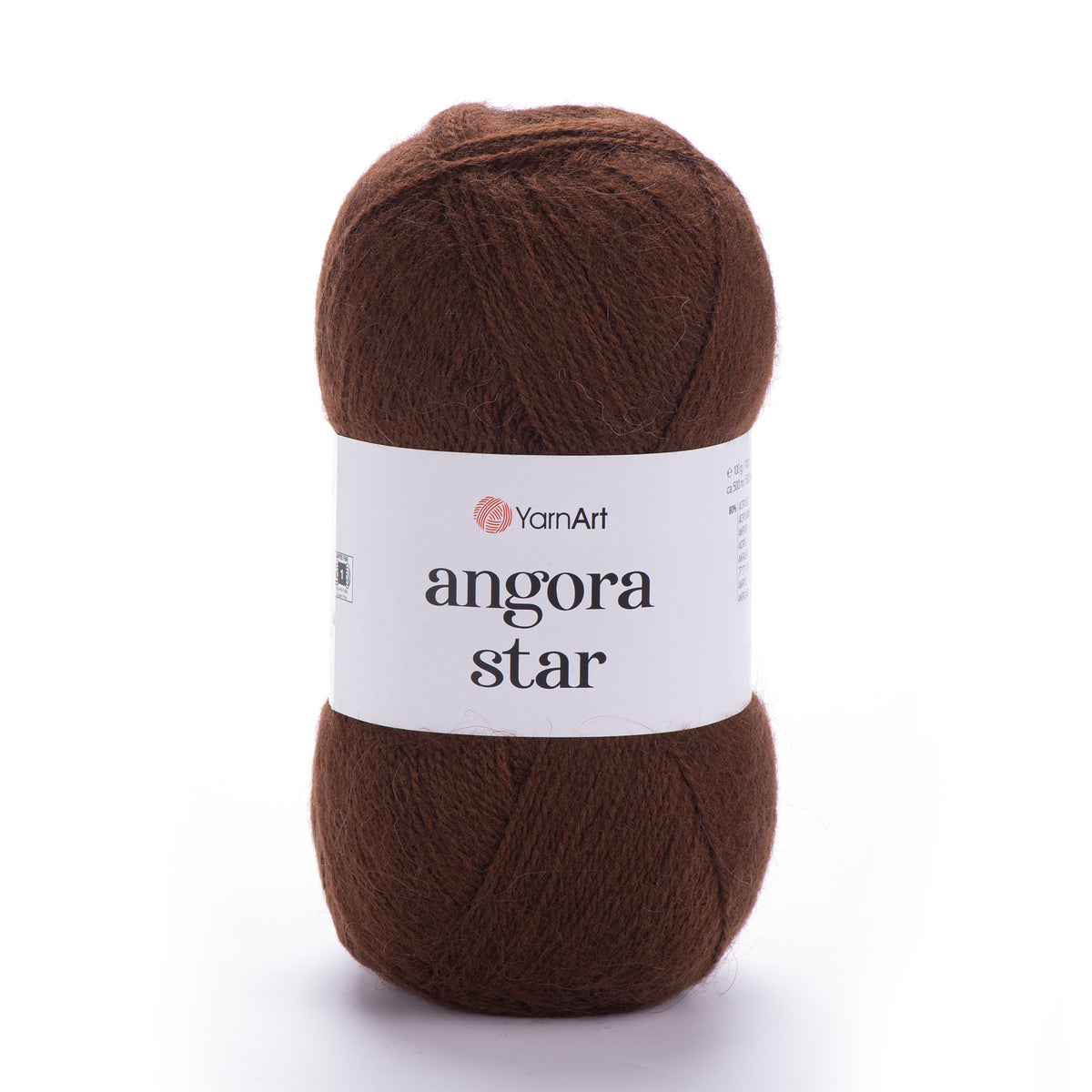 YarnArt Angora Star 3067 Mörkbrun – luftigt akryl- och ullgarn