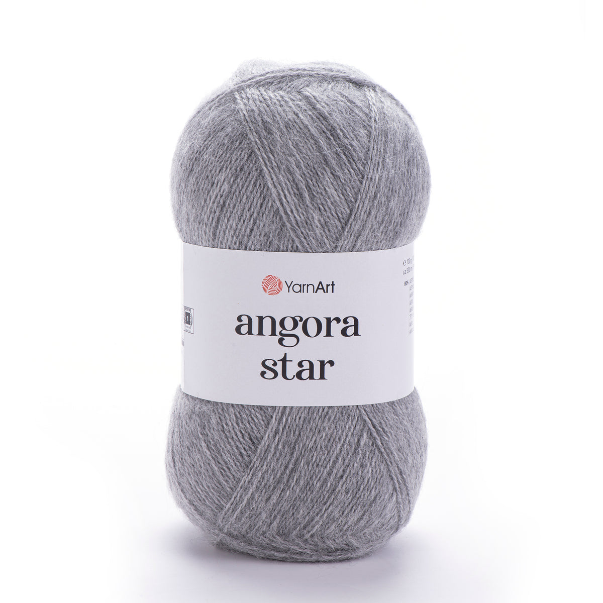 YarnArt Angora Star 3072 Mörkgrå – luftigt akryl- och ullgarn