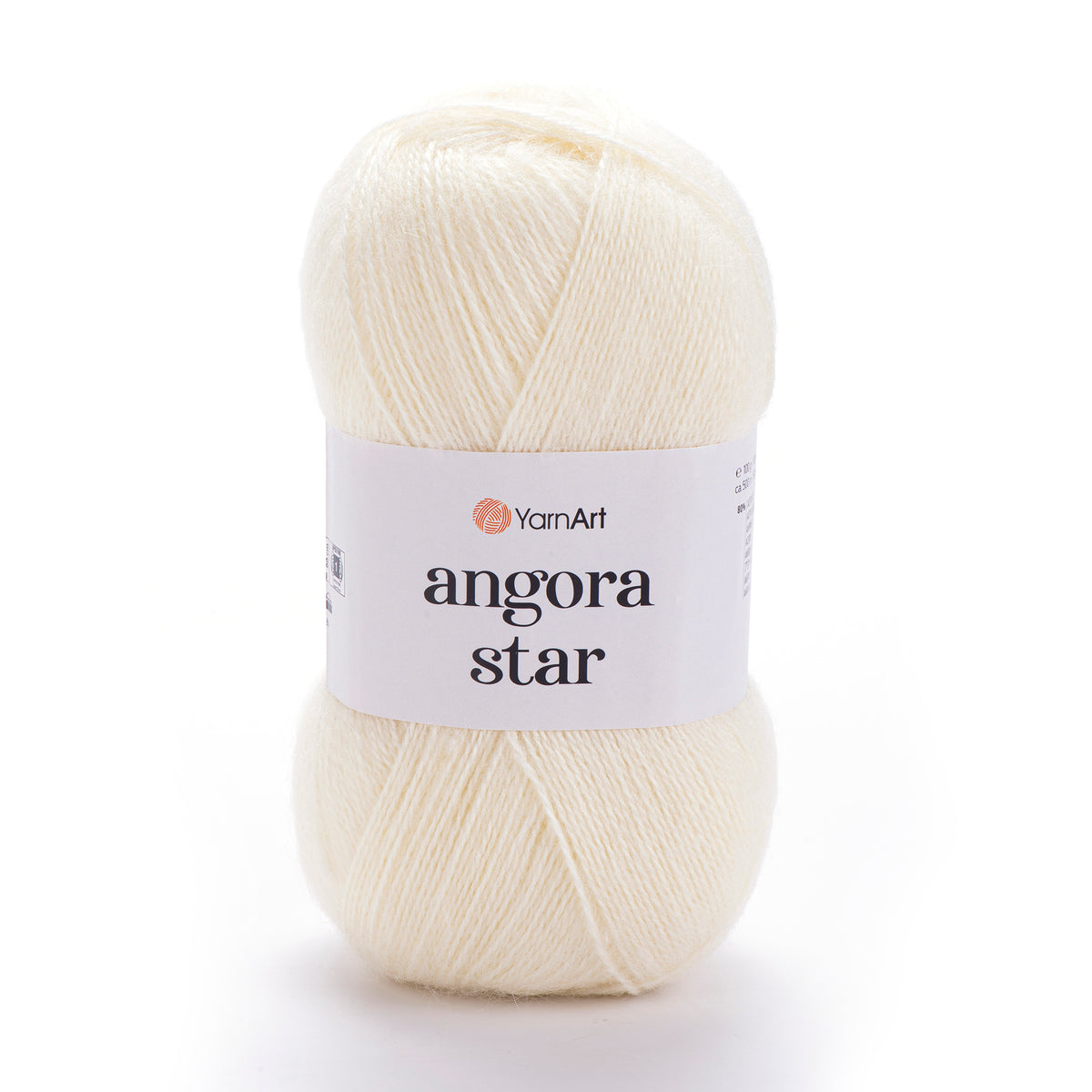 YarnArt Angora Star 502 Gräddvit – luftigt akryl- och ullgarn