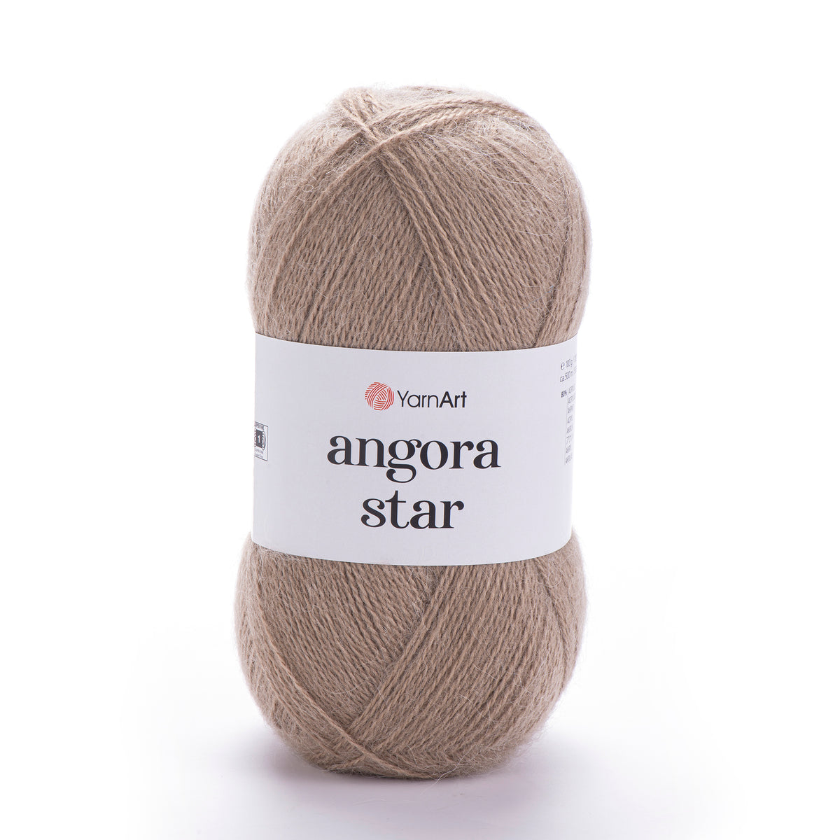 YarnArt Angora Star 512 Taupe – luftigt akryl- och ullgarn