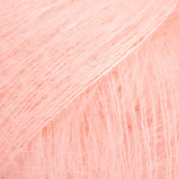 DROPS Kid-Silk 53 Šviesių persikų – moherio ir šilko siūlai