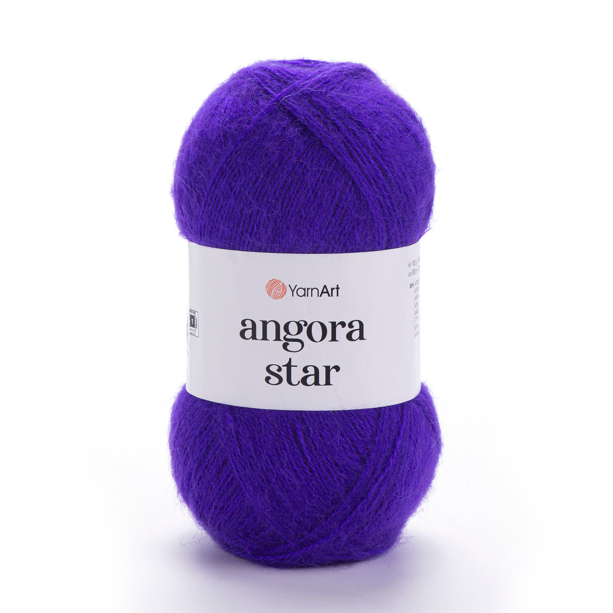 YarnArt Angora Star 556 Violett – luftigt akryl- och ullgarn