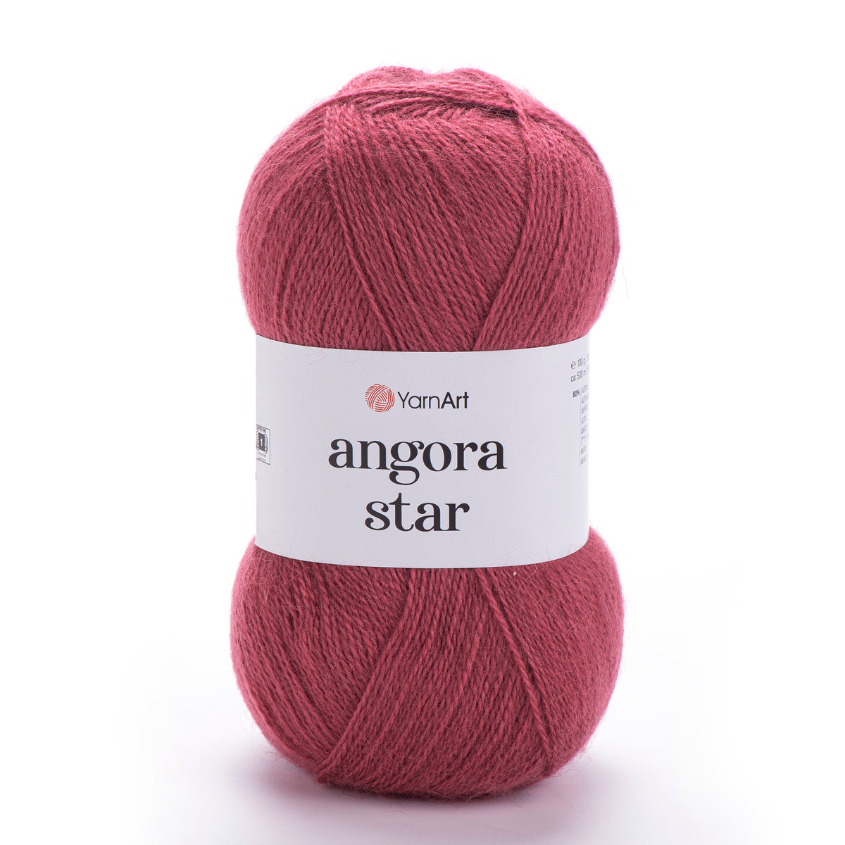YarnArt Angora Star 570 Vinröd – luftigt akryl- och ullgarn