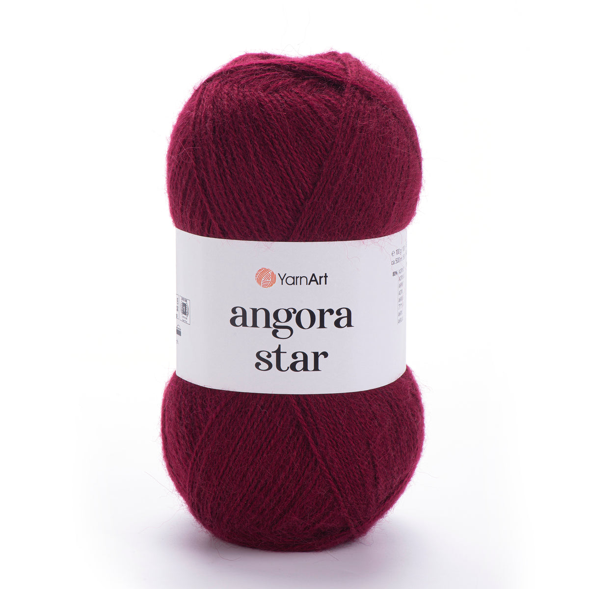 YarnArt Angora Star 577 Mörk burgunder – luftigt akryl- och ullgarn