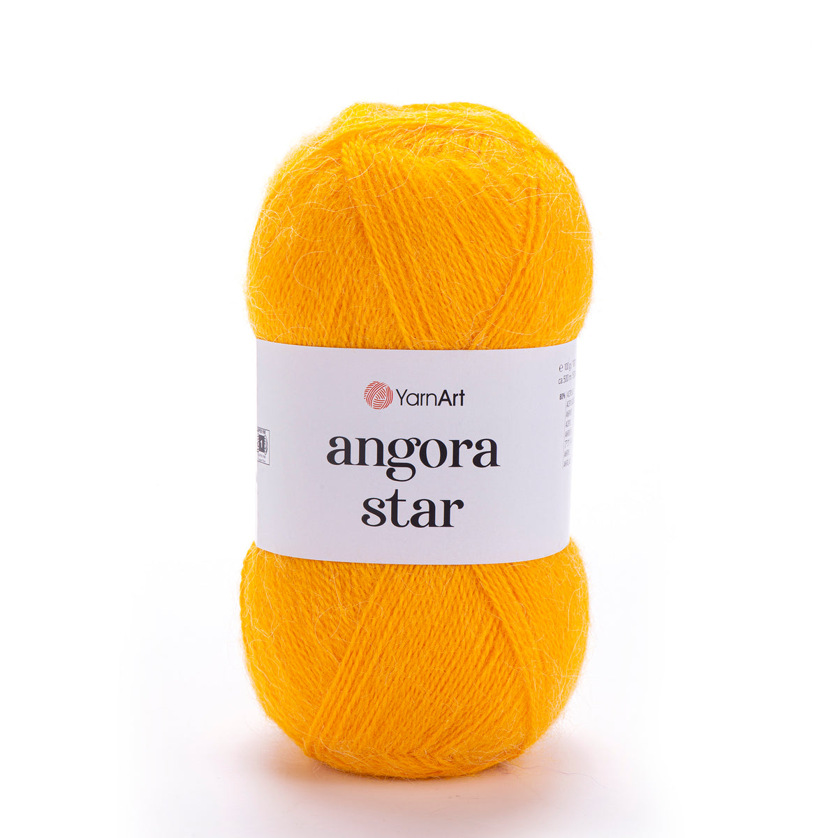 YarnArt Angora Star 586 Ockra – luftigt akryl- och ullgarn