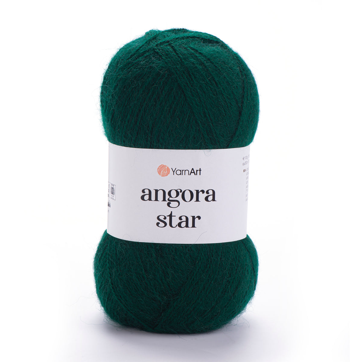 YarnArt Angora Star 590 Mörkgrön – luftigt akryl- och ullgarn