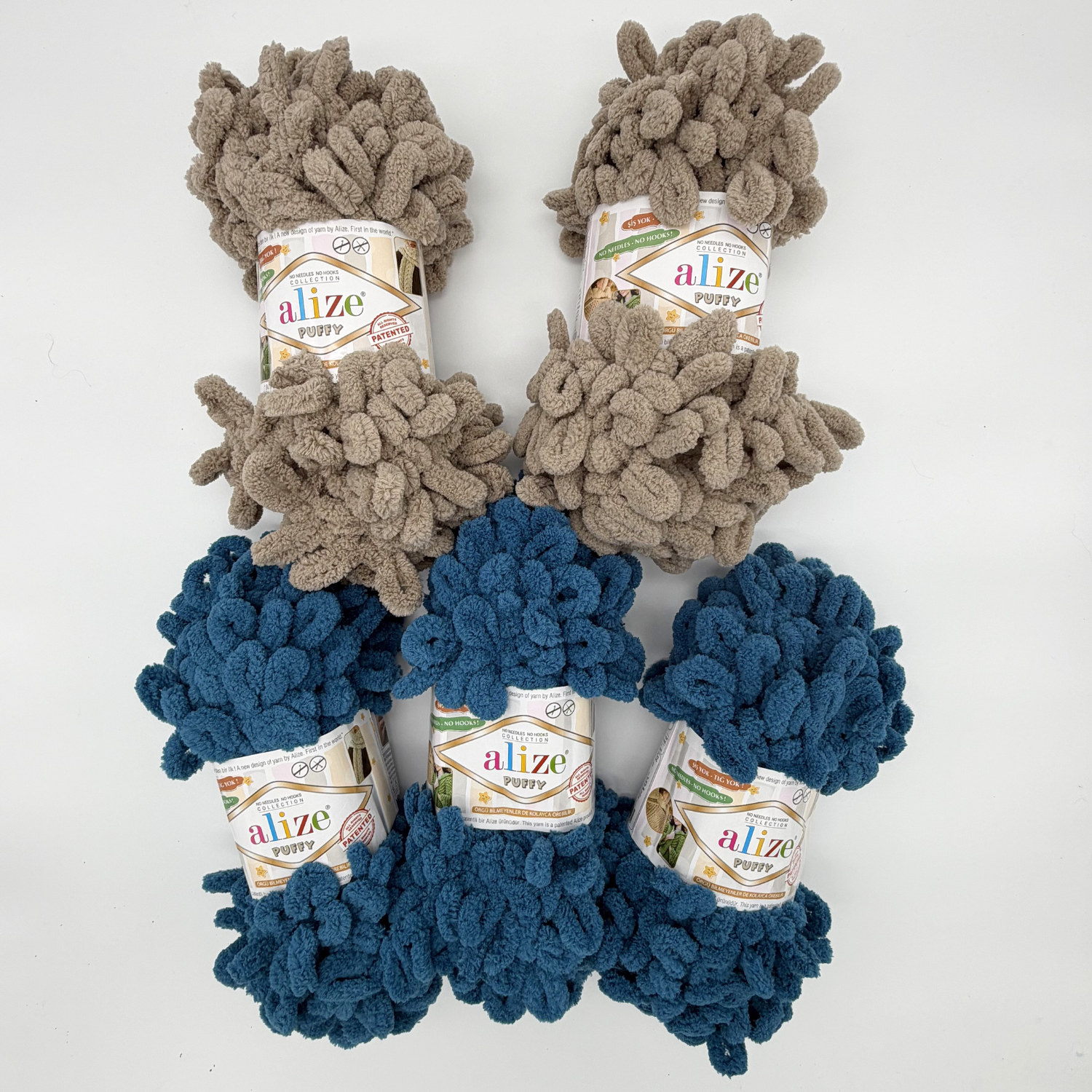 Alize Puffy lõngakomplekt (5 tk)