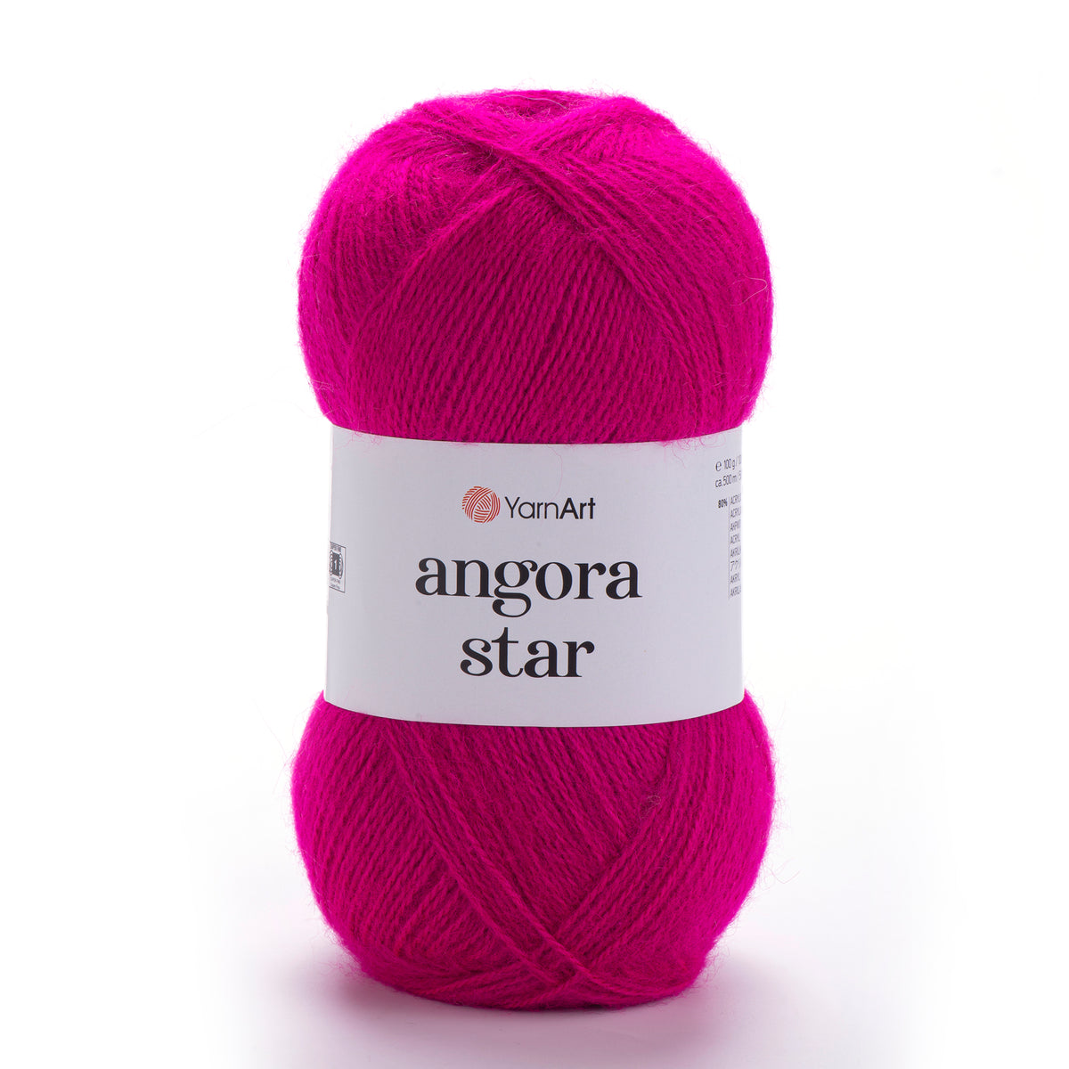 YarnArt Angora Star 8041 Magenta – luftigt akryl- och ullgarn