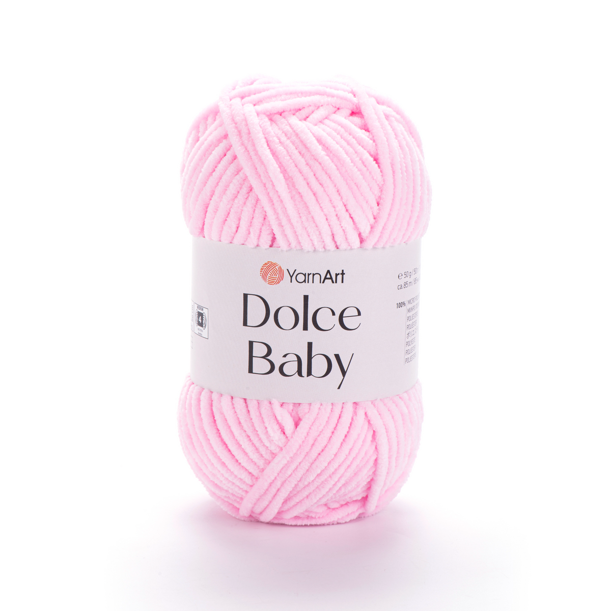 YarnArt Dolce Baby 750 Beebiroosa – peenem šenilllõng