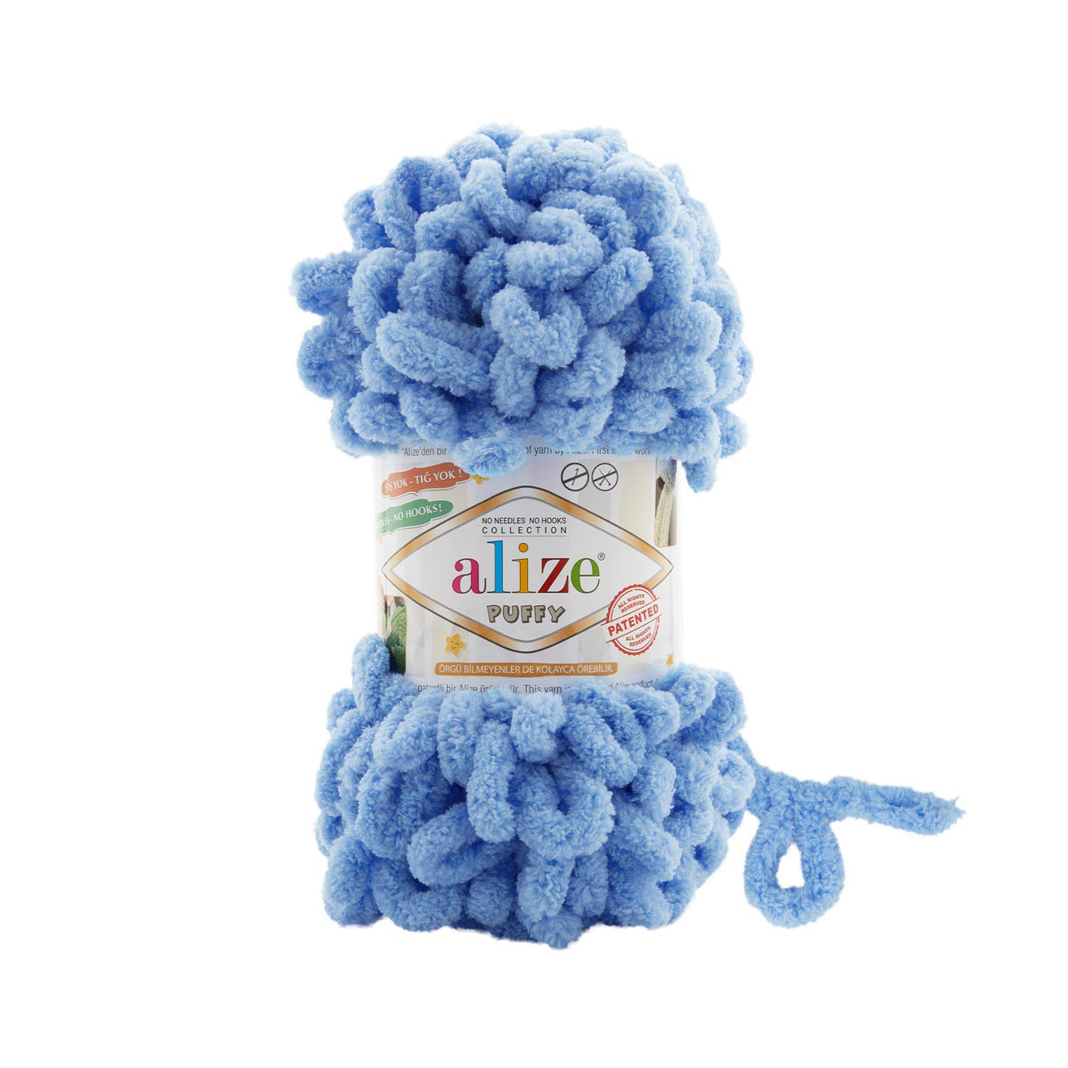 Alize Puffy 40 Zila – dzija ar cilpām