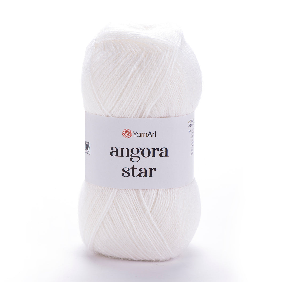 YarnArt Angora Star 501 Silver – luftigt akryl- och ullgarn