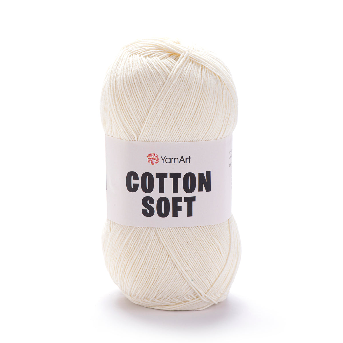 YarnArt Cotton Soft 03 Слоновая кость – тонкая пряжа из хлопка и акрила