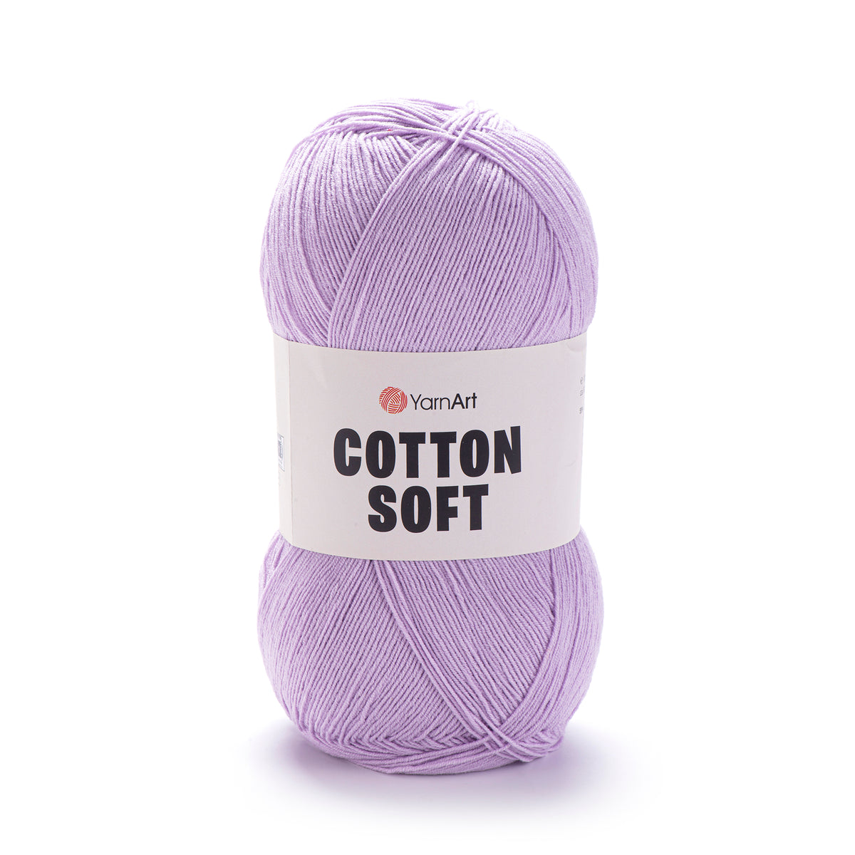 YarnArt Cotton Soft 19 Лавандовый – тонкая пряжа из хлопка и акрила