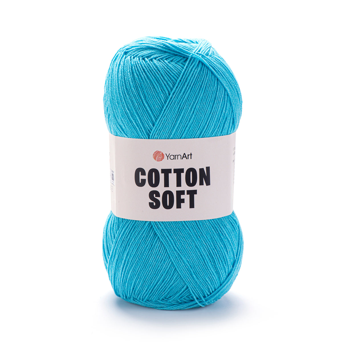 YarnArt Cotton Soft 33 Лазурный – тонкая пряжа из хлопка и акрила