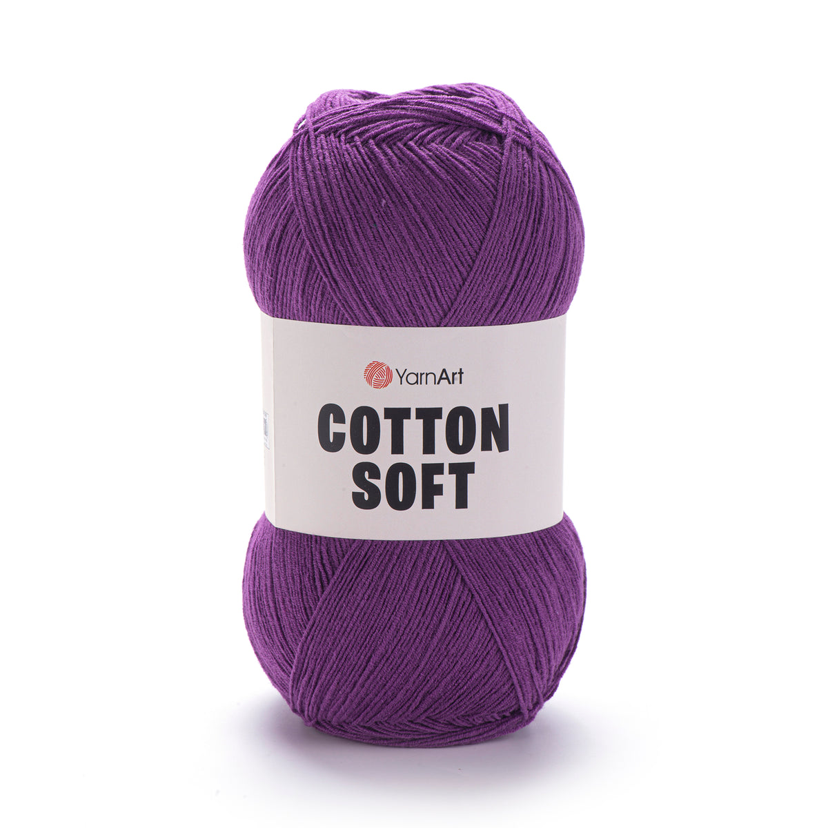 YarnArt Cotton Soft 50 Баклажановый – тонкая пряжа из хлопка и акрила