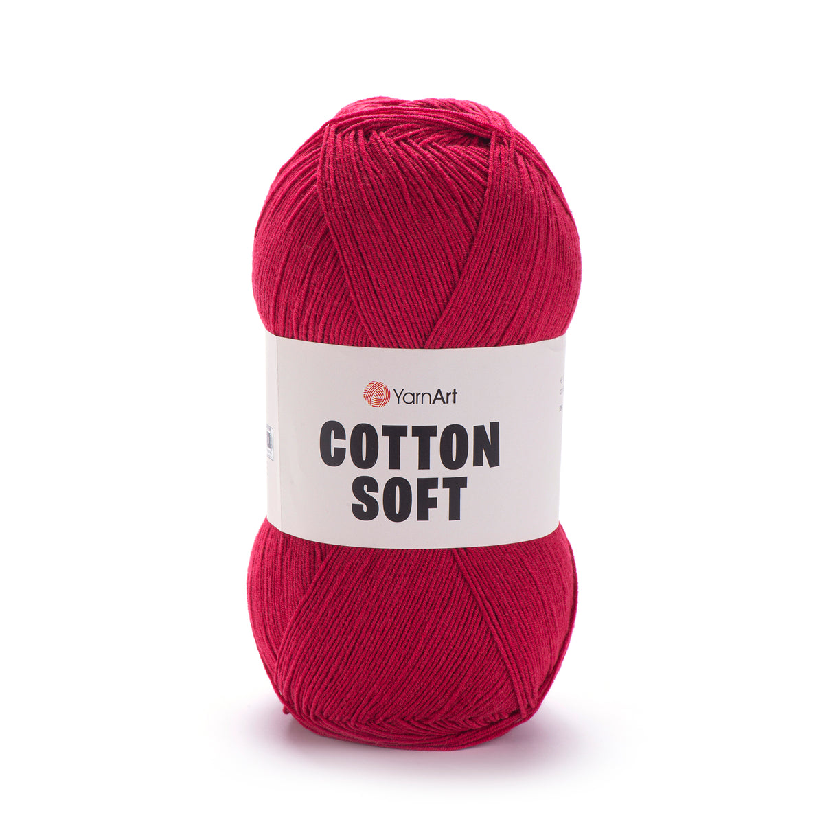 YarnArt Cotton Soft 51 Винный – тонкая пряжа из хлопка и акрила