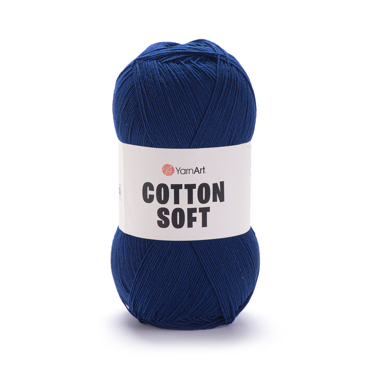 YarnArt Cotton Soft 54 Тёмно-синий – тонкая пряжа из хлопка и акрила