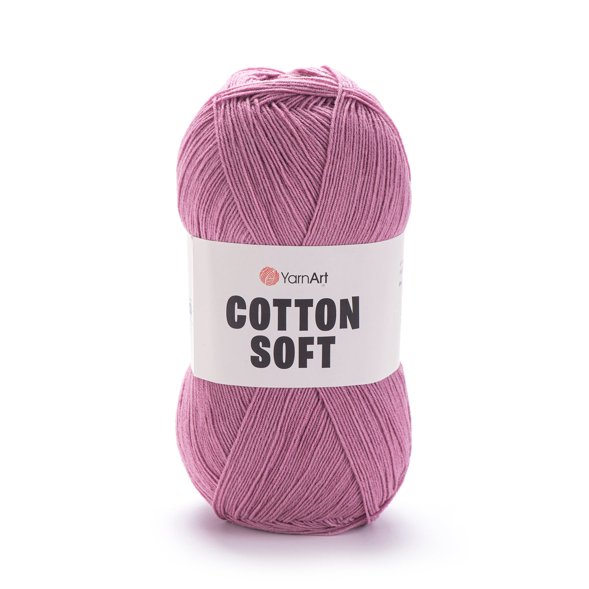 YarnArt Cotton Soft 65 Лилово-серый – тонкая пряжа из хлопка и акрила