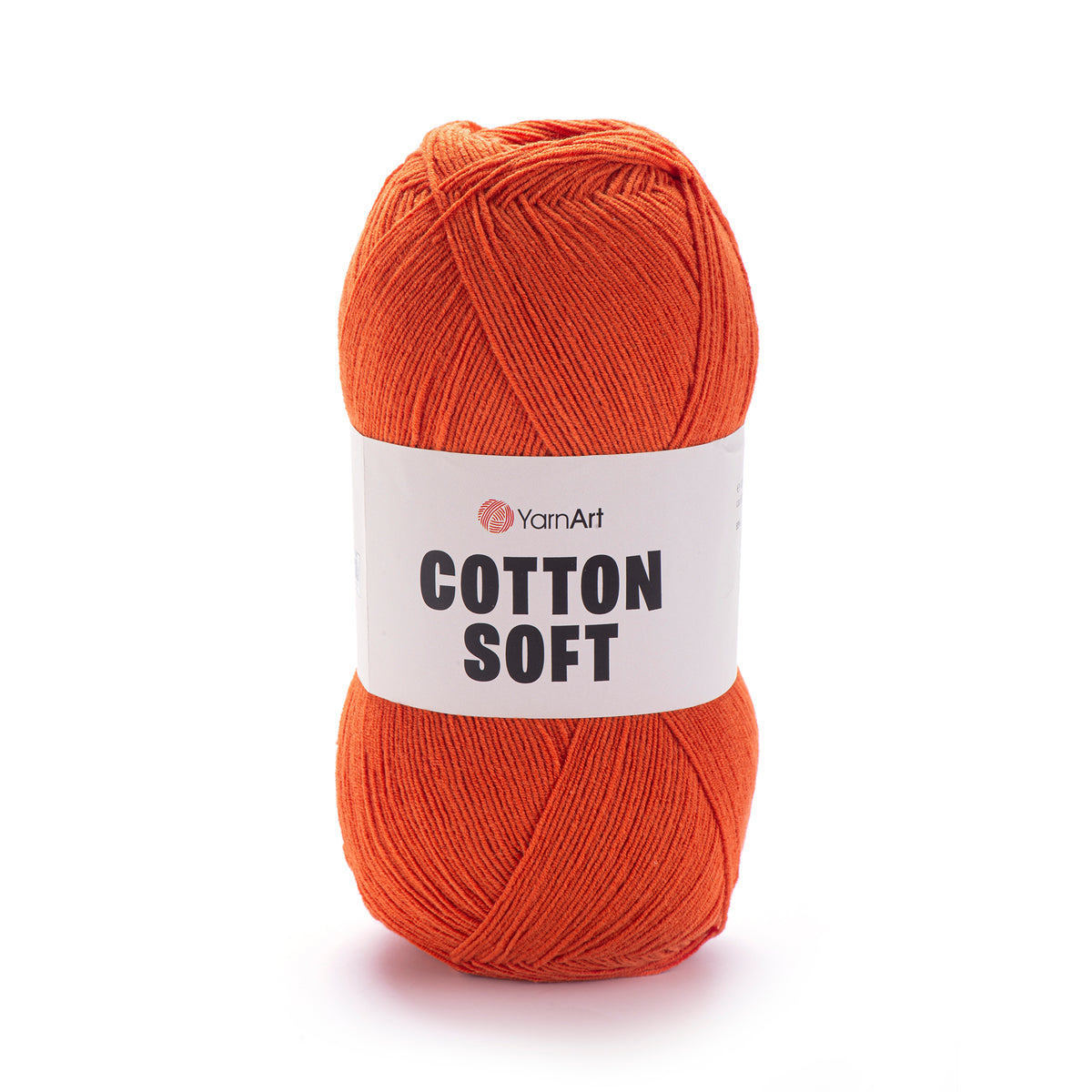 YarnArt Cotton Soft 85 Кирпичный – тонкая пряжа из хлопка и акрила
