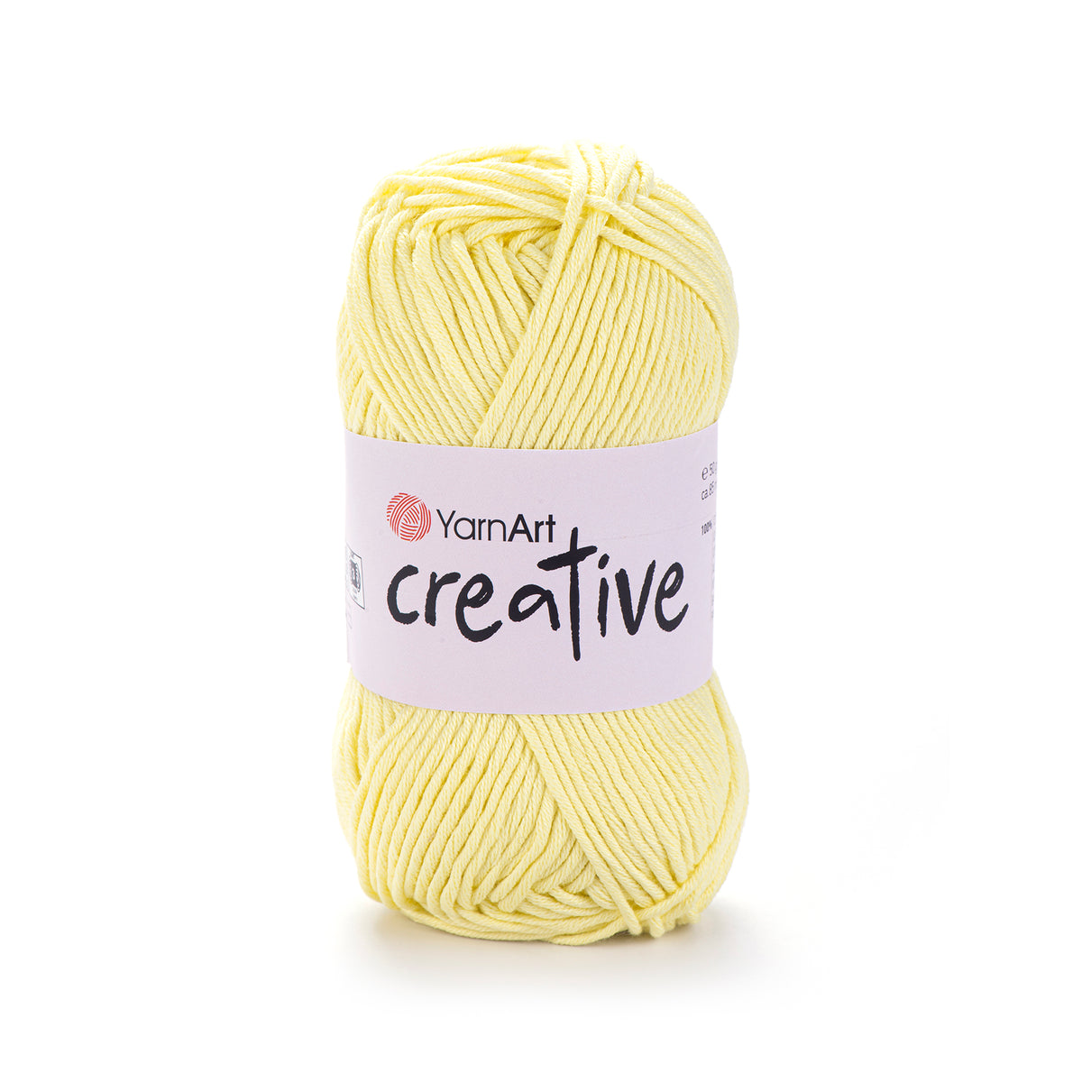 YarnArt Creative 224 Vanilinė – matiniai medvilnės siūlai