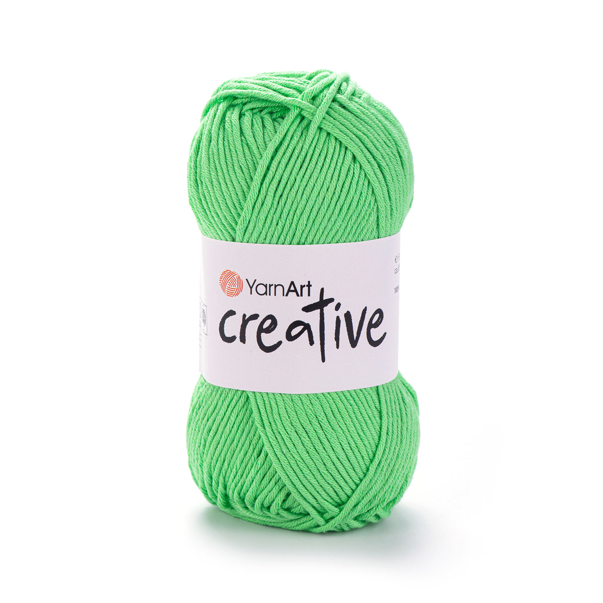 YarnArt Creative 226 Šviesiai žalia – matiniai medvilnės siūlai