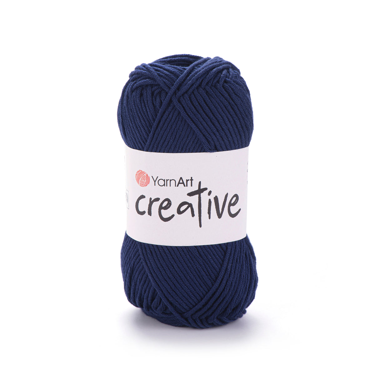 YarnArt Creative 241 Tamsiai mėlyna – matiniai medvilnės siūlai