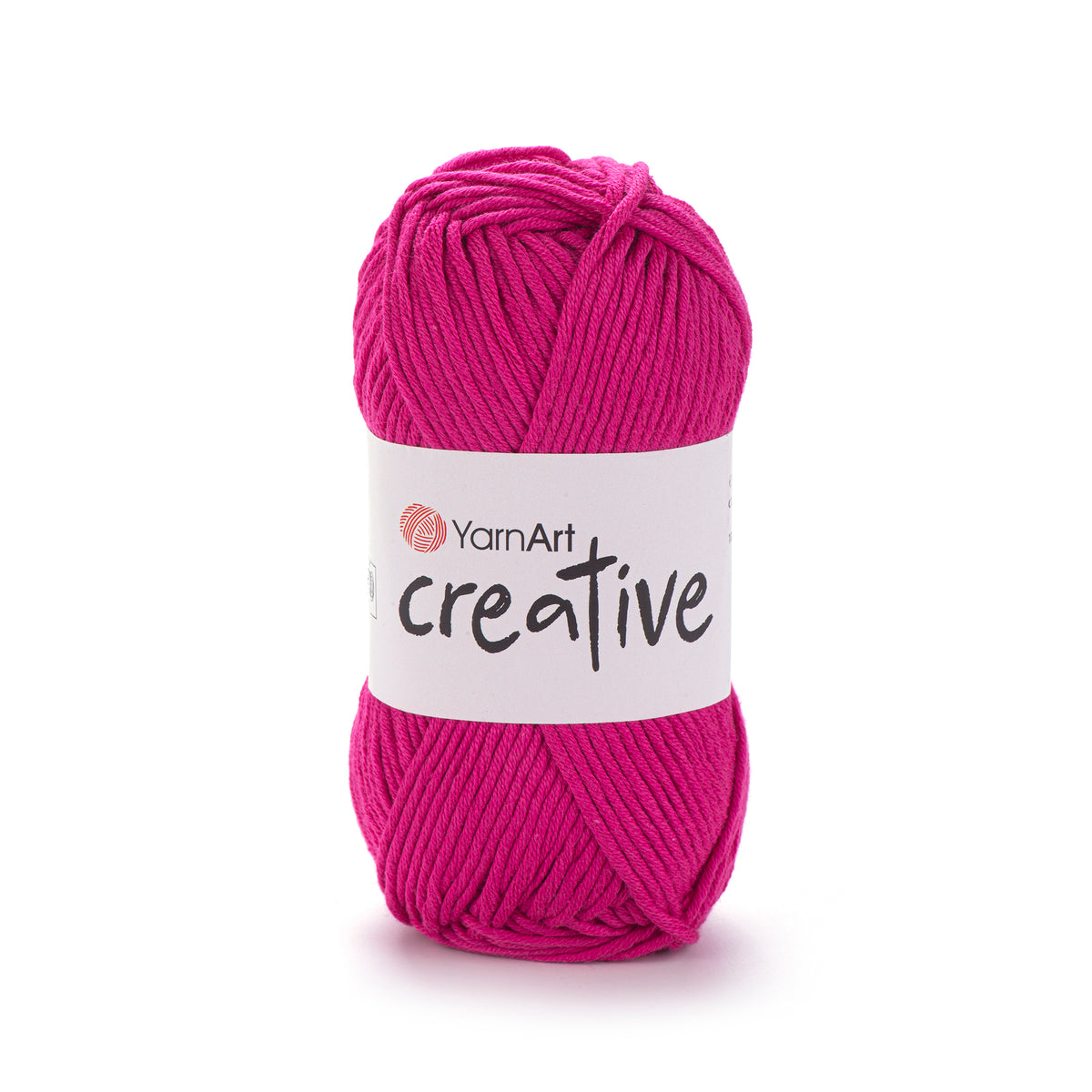 YarnArt Creative 243 Rausvai purpurinė – matiniai medvilnės siūlai