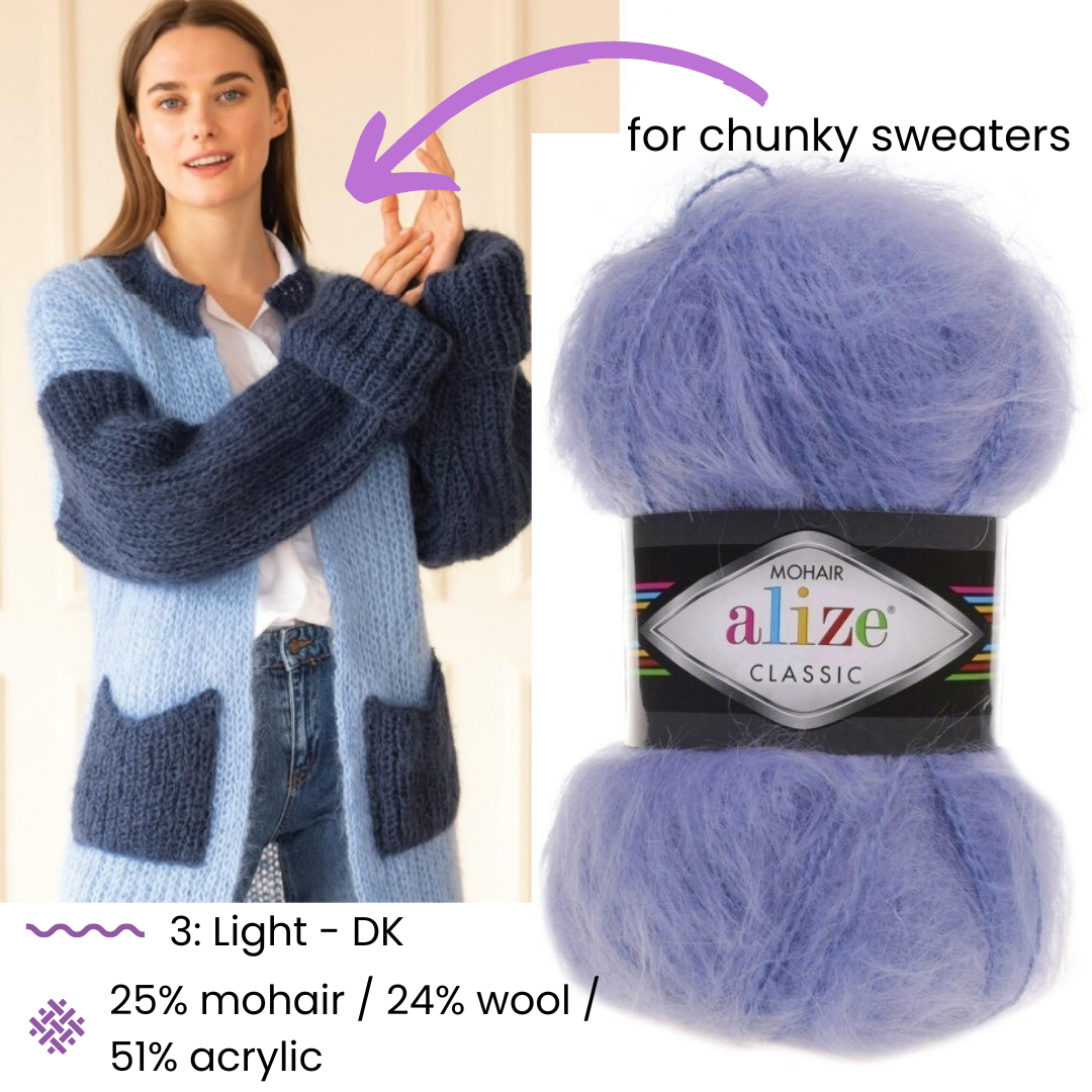 Alize Mohair Klassikaline