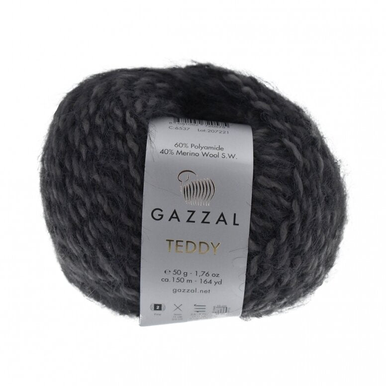 Gazzal Teddy 2 Charcoal (6537)