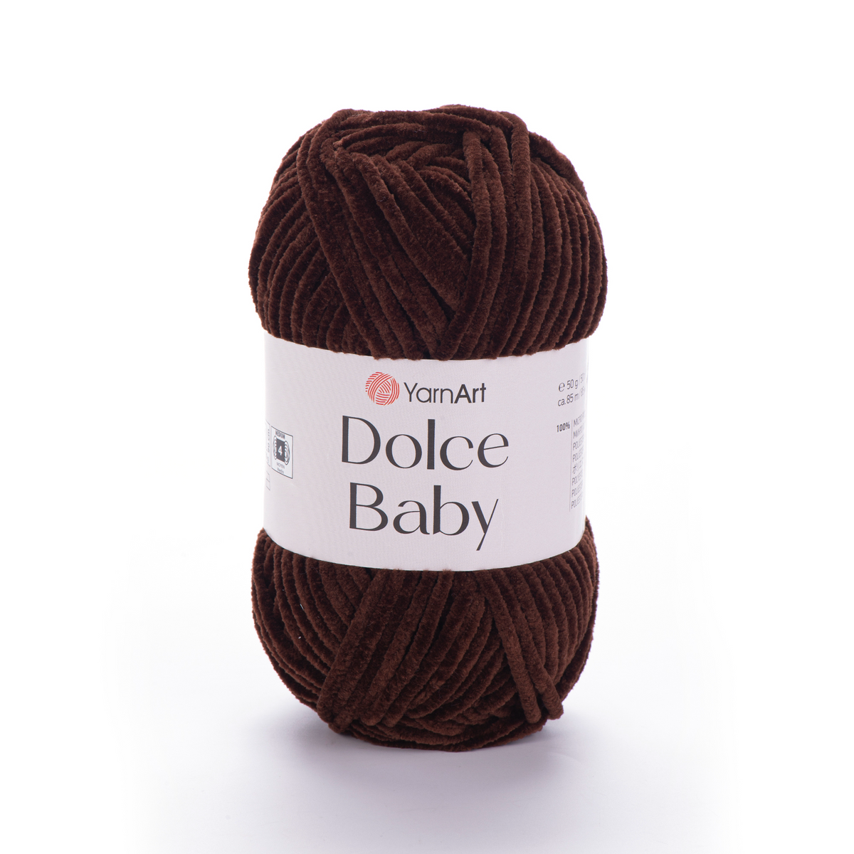 YarnArt Dolce Baby 775 Tumepruun – peenem šenilllõng
