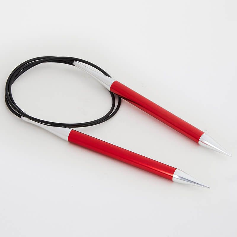 KnitPro Zing fikseeritud ringvardad, 40 cm 4 mm