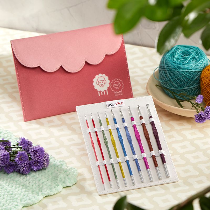KnitPro Zing virknålsset (9 virknålar)