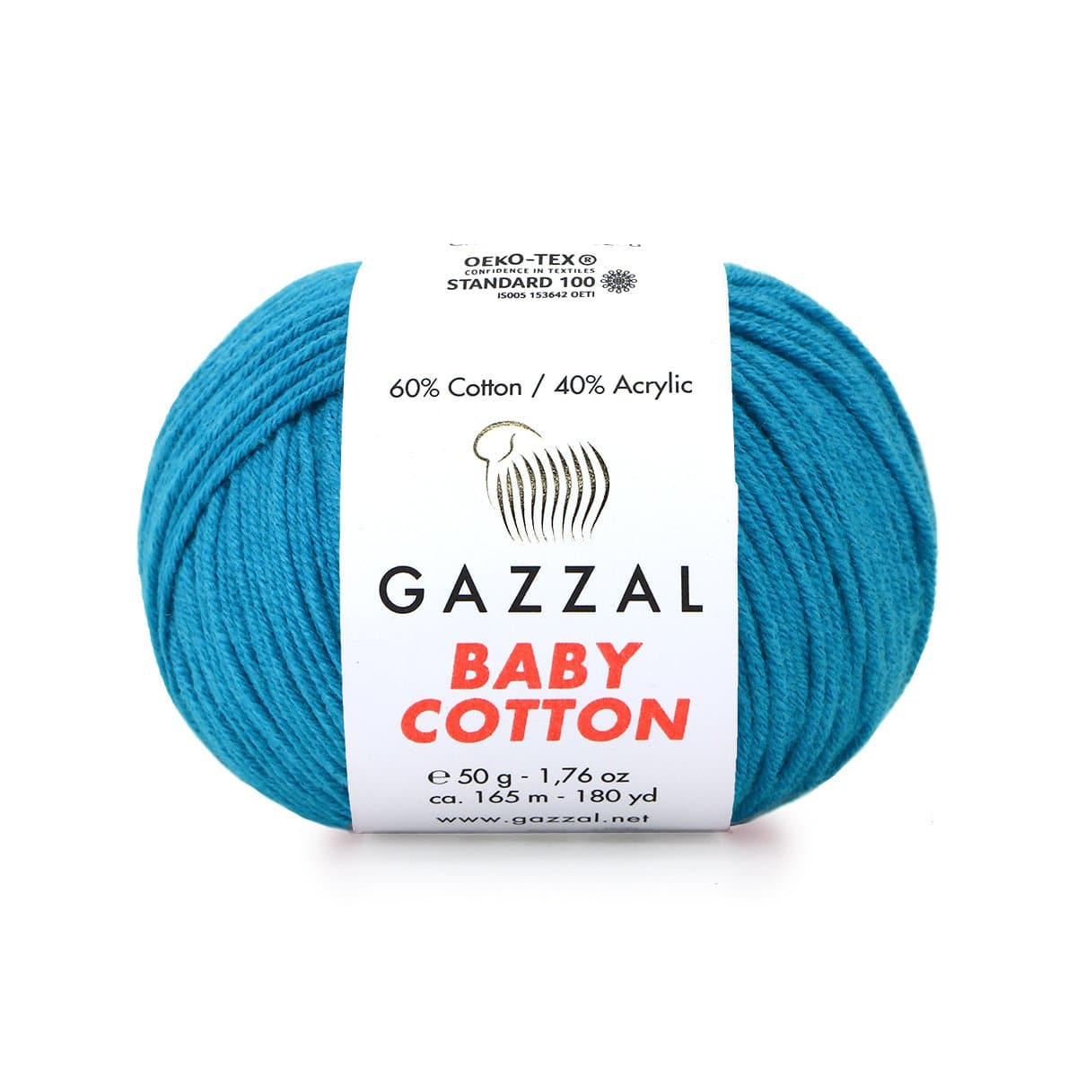 Gazzal Baby Cotton 3428 Océan – fil bébé coton et acrylique