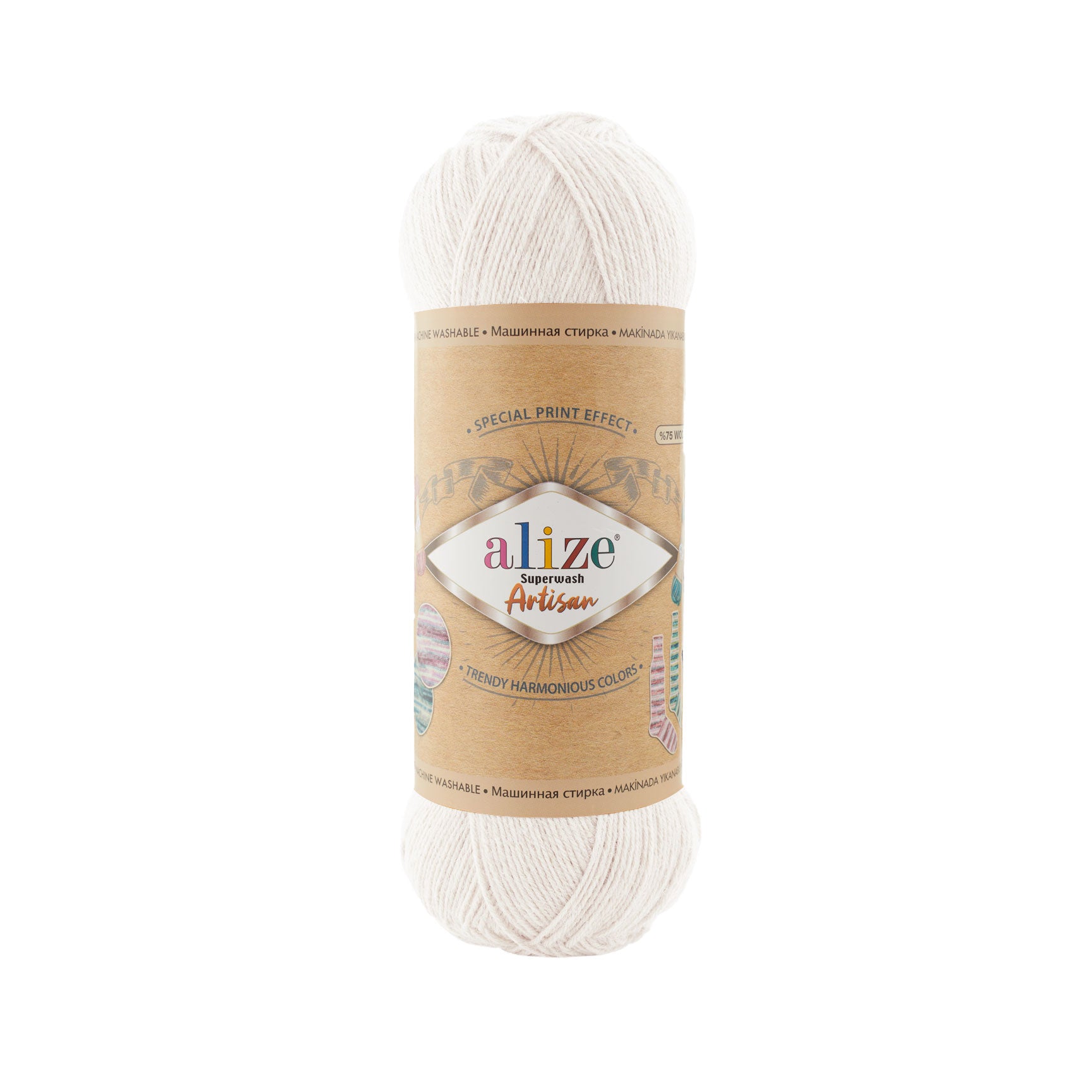 Alize Superwash Artisan Artisan Valge (55)