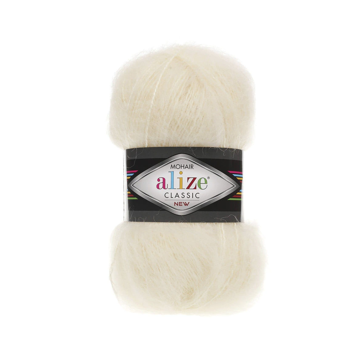 Alize Mohair Classic 01 Crème – fil acrylique avec mohair et laine