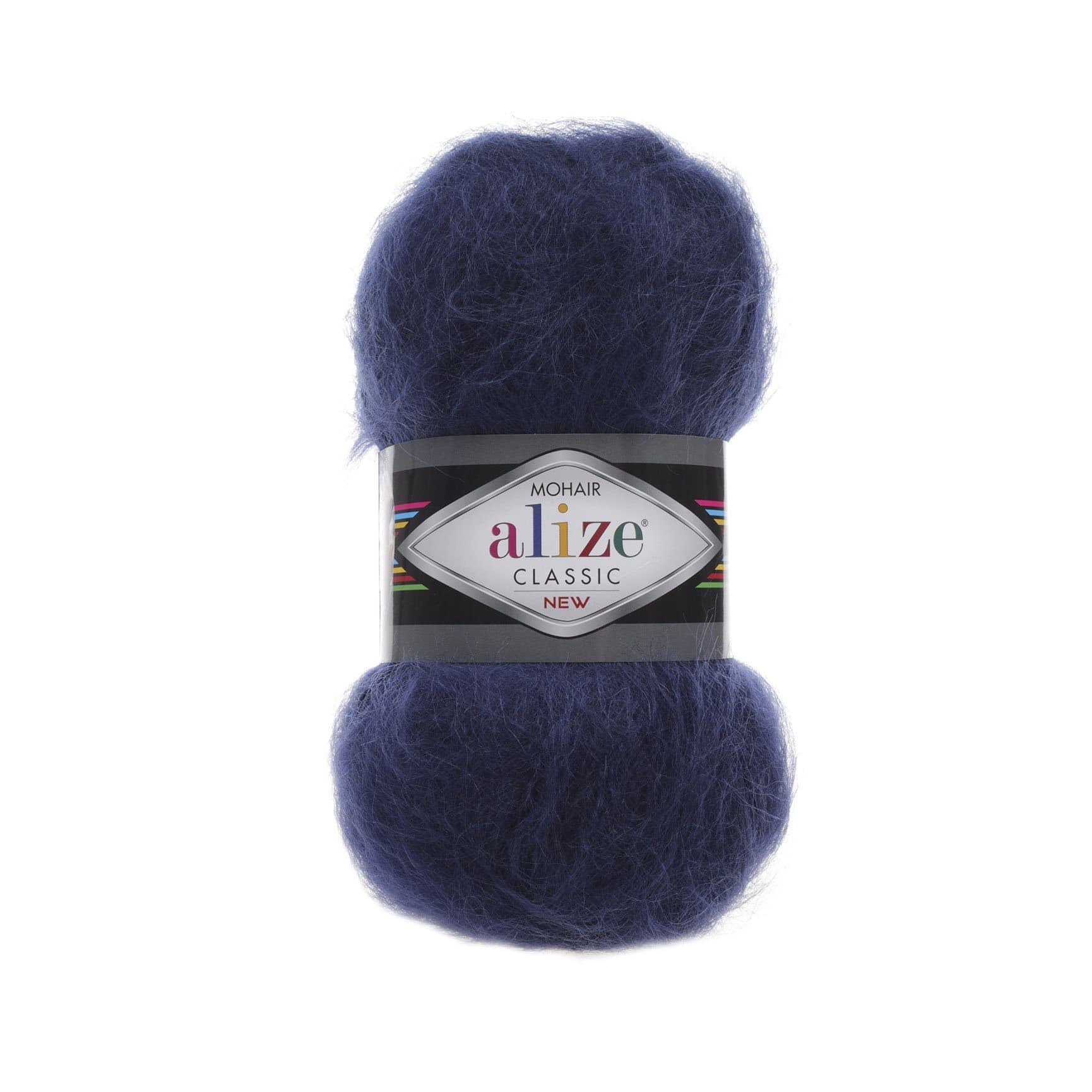 Alize Mohair Classic Mohair Tumesinine (395)