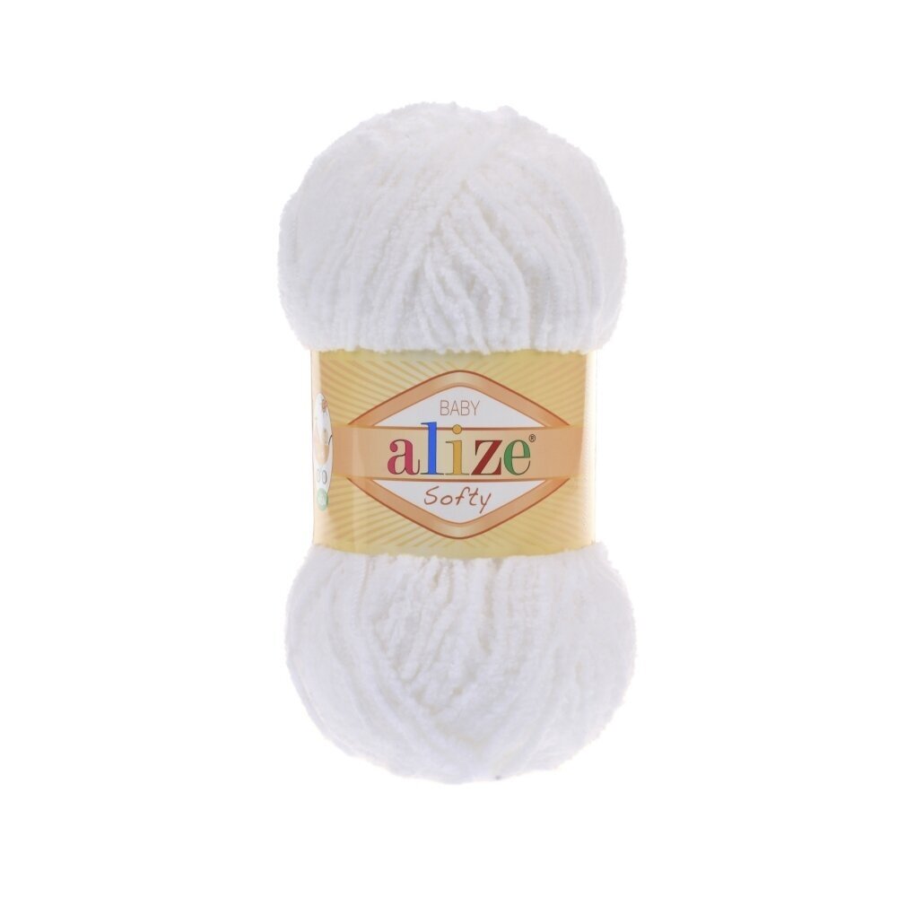 Alize Softy Baby Softy Baby Valge (55)