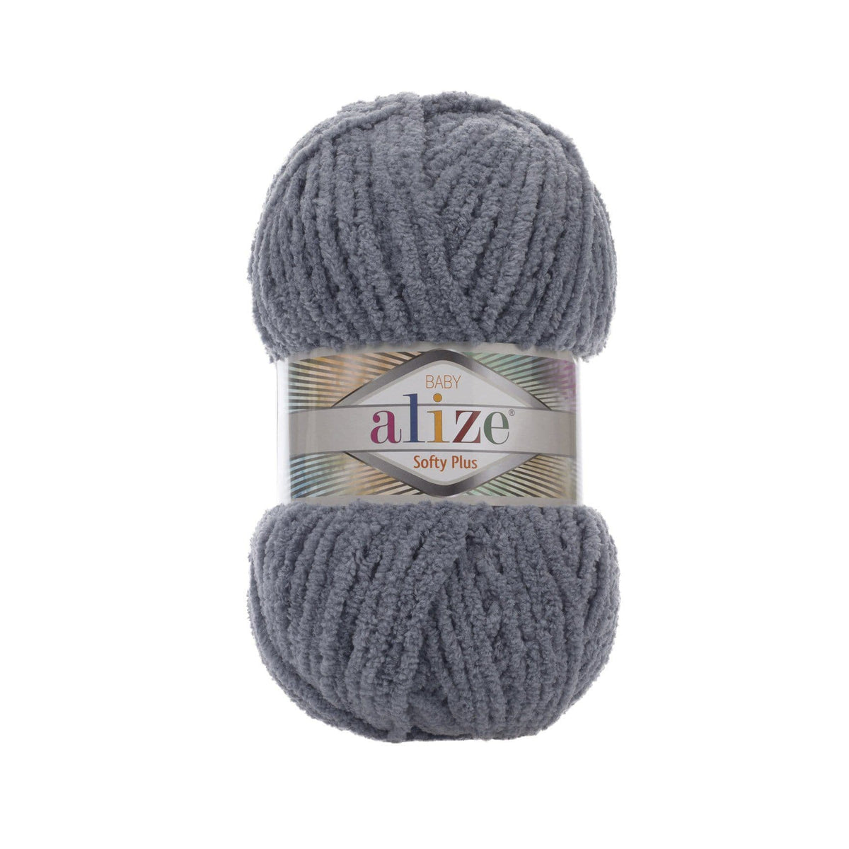 Alize Softy Plus 87 Charcoal – chunky plush yarn