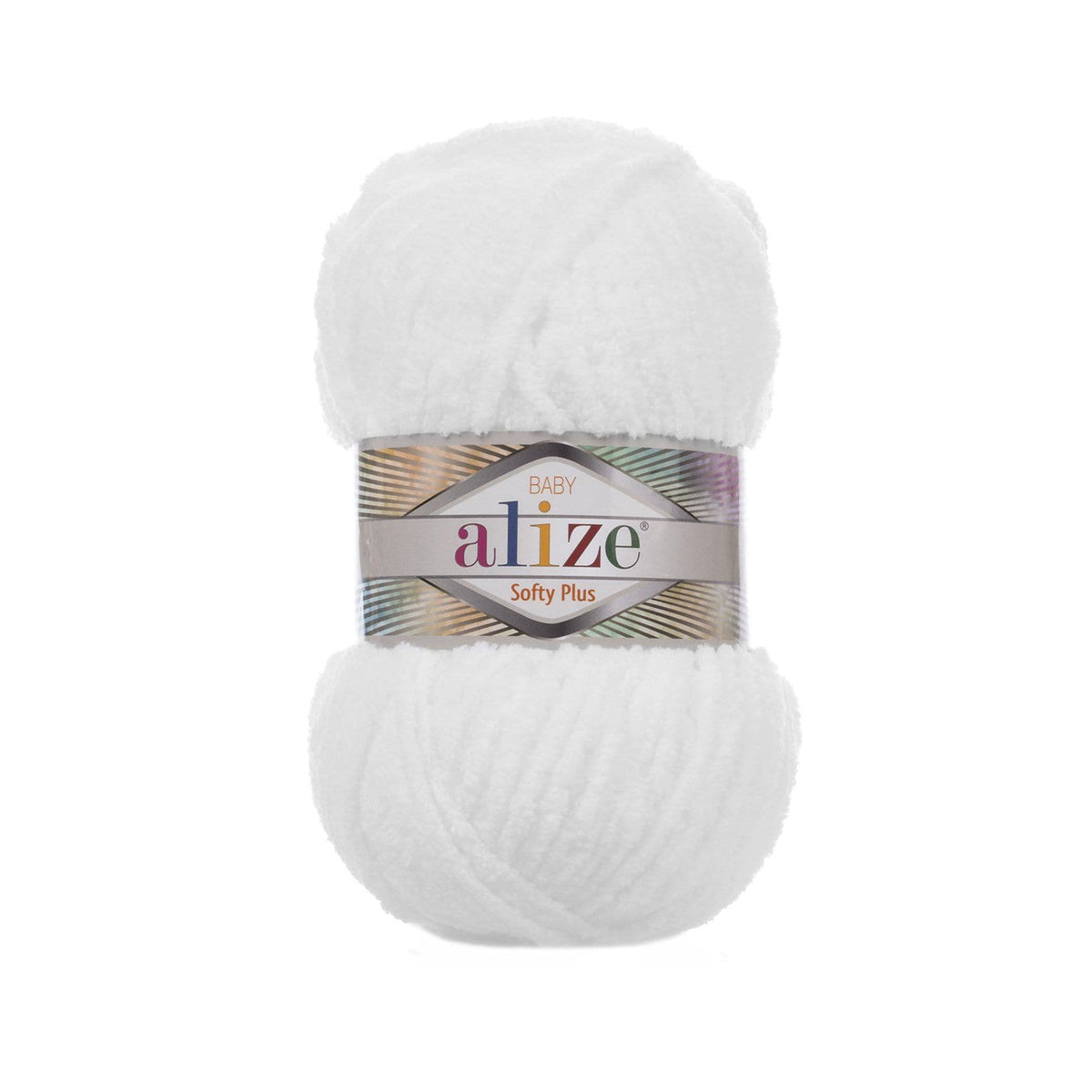 Alize Softy Plus 55 White – chunky plush yarn