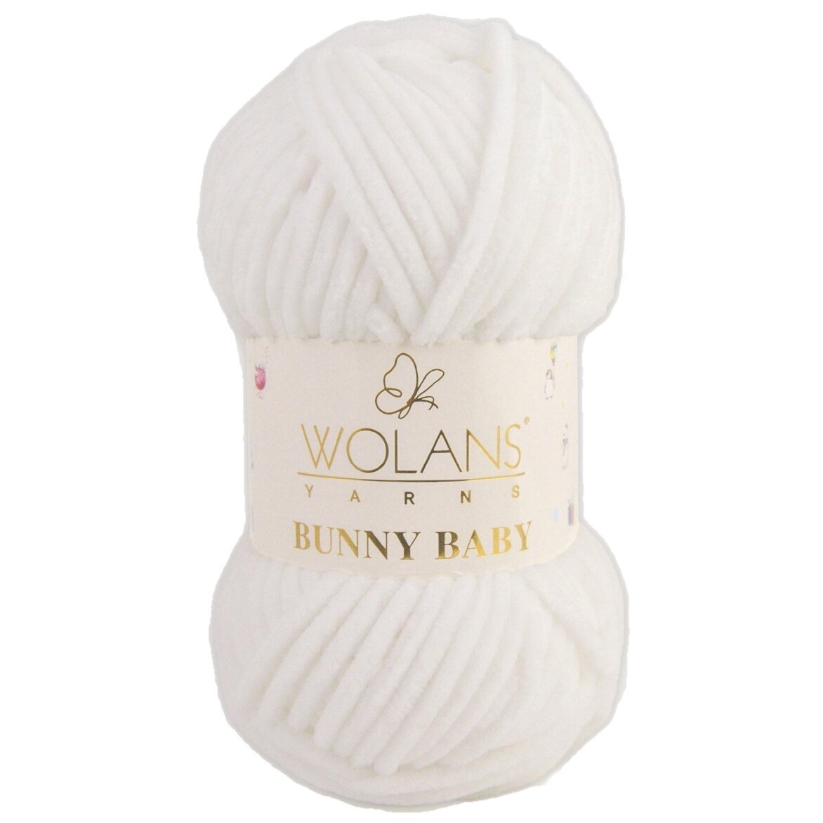 Wolans Bunny Baby 100-01 Bianco naturale – ciniglia