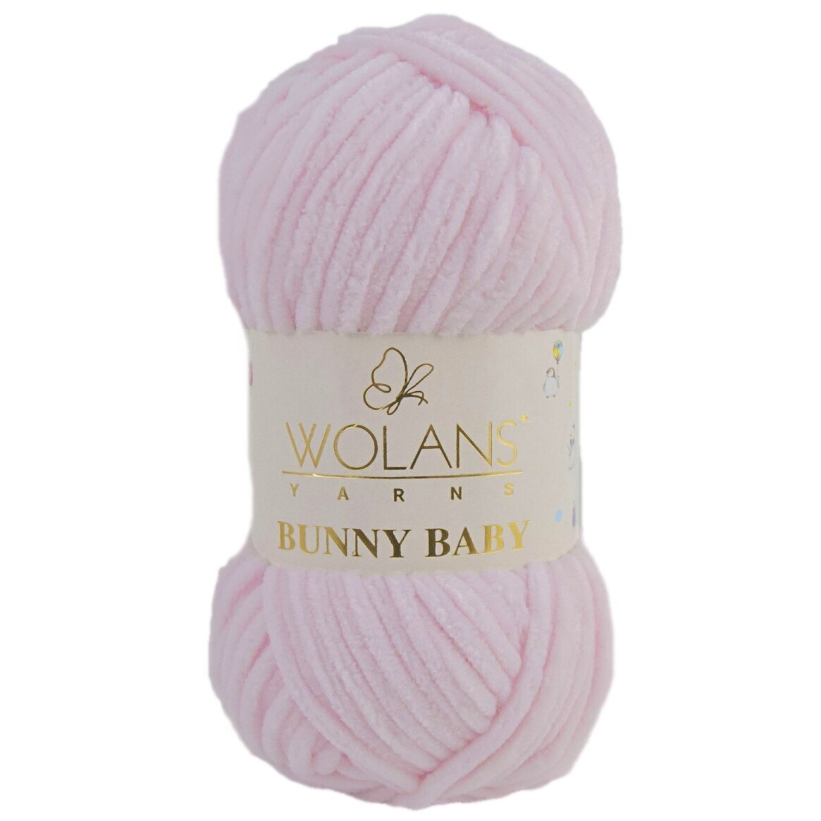 Wolans Bunny Baby 100-04 Rosa cipria – ciniglia